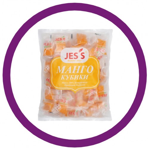 Желейные конфеты Кубики манго JES’S (500г)