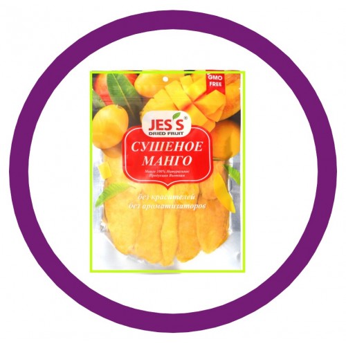 Манго сушеное в пакете JES’S (500гр)